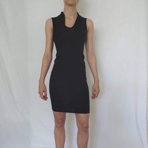 S | Wearever | Black Bodycon Midi Dress